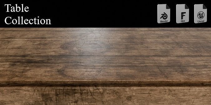 Table Collection 3D model