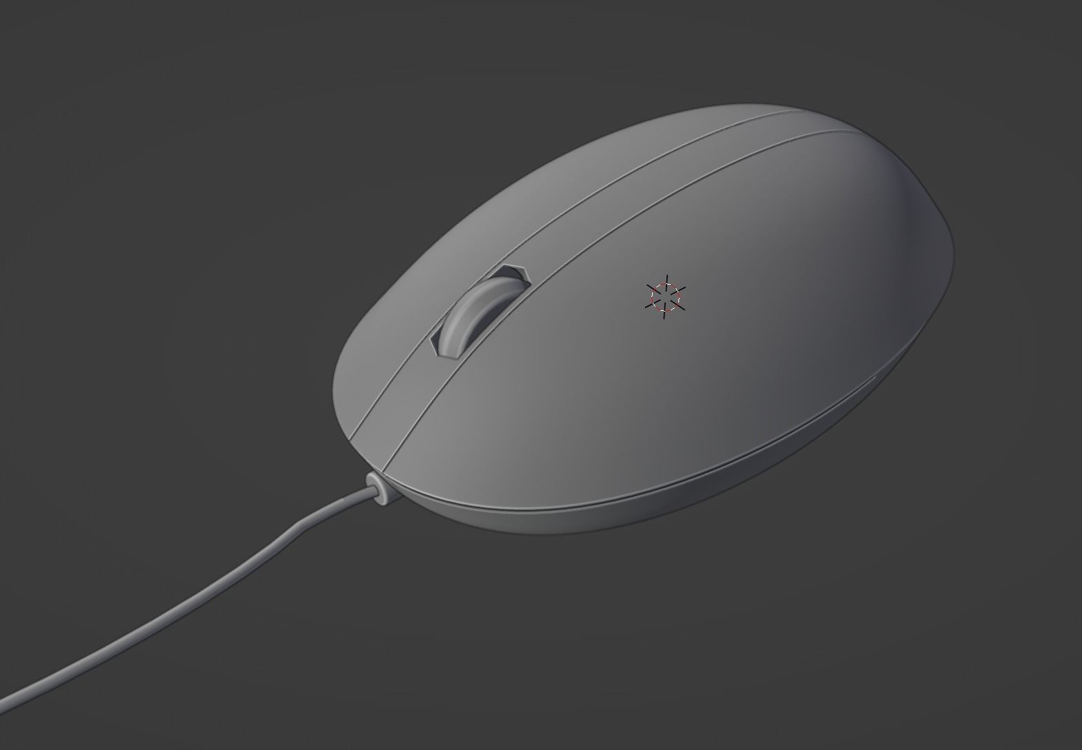 HP Style Computer Mouse - Free Free low-poly 3D model_2