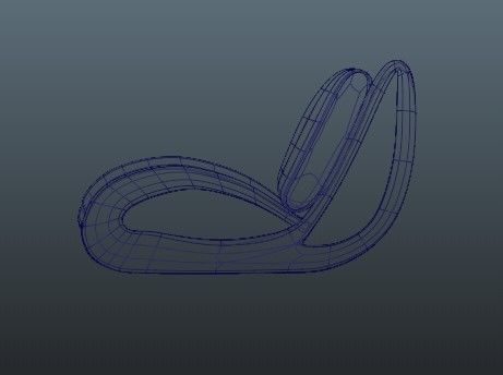 Futuristic Style Sofa 3D model_4