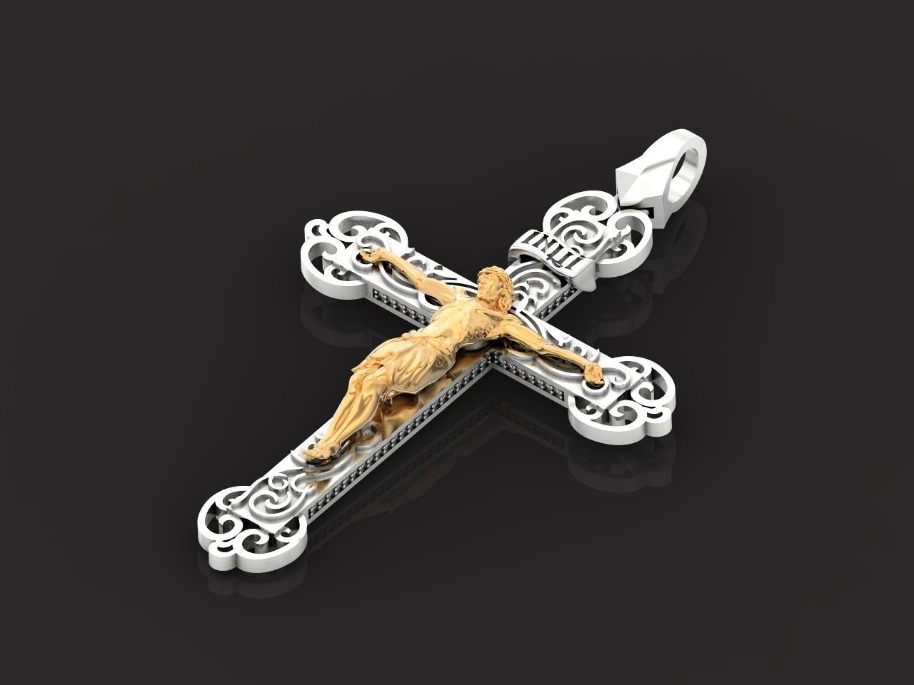 cross orthodox with the crucifix of jesus drinking 993 3D print model_17