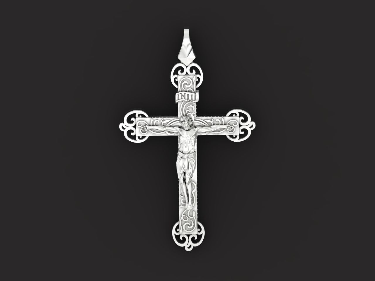 cross orthodox with the crucifix of jesus drinking 993 3D print model_28