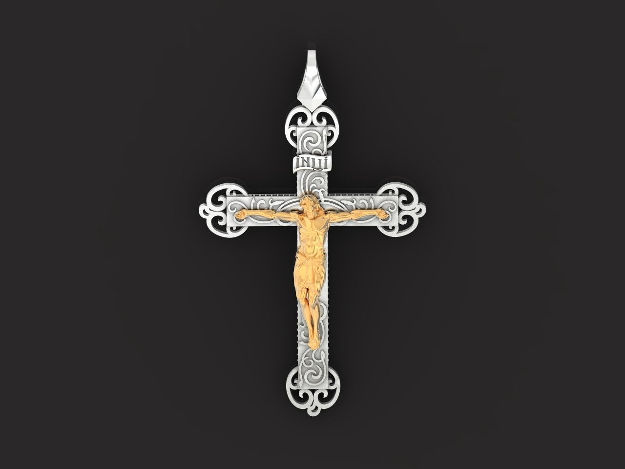 cross orthodox with the crucifix of jesus drinking 993 3D print model_21