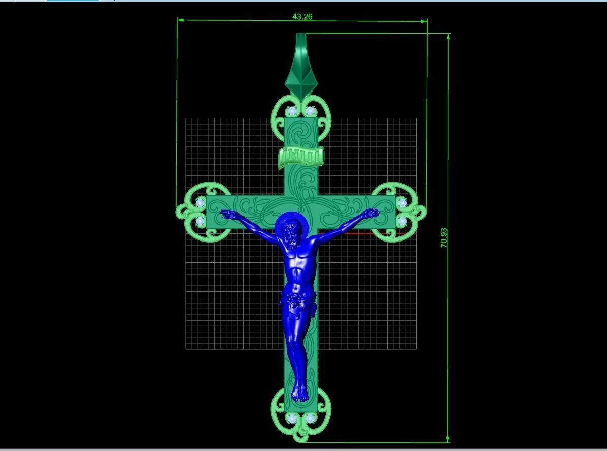 cross orthodox with the crucifix of jesus drinking 993 3D print model_9