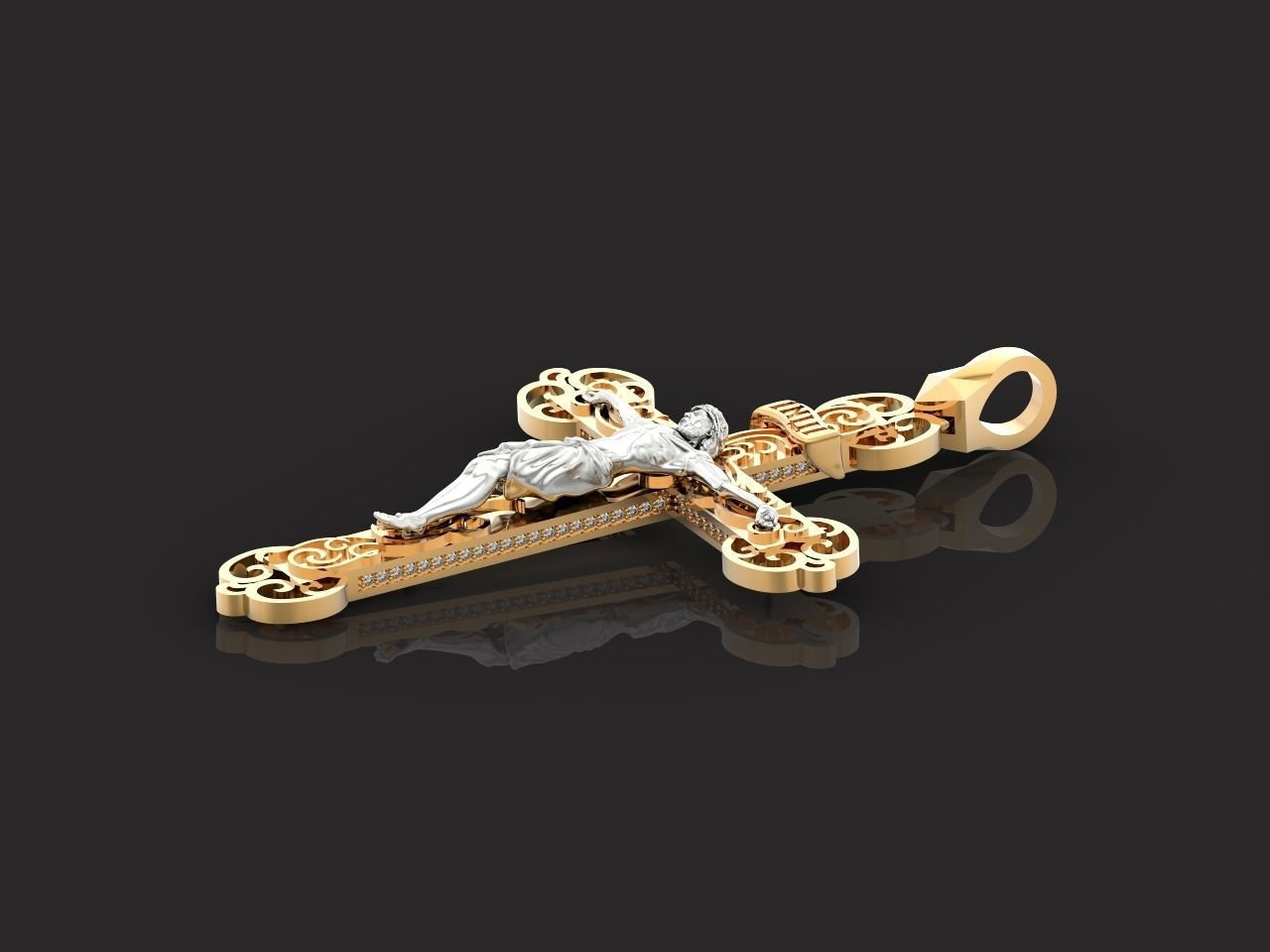 cross orthodox with the crucifix of jesus drinking 993 3D print model_36