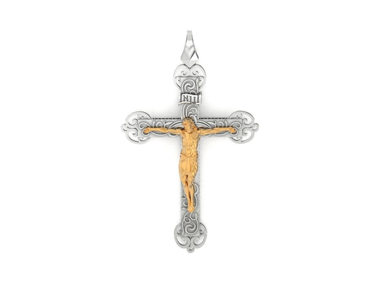 cross orthodox with the crucifix of jesus drinking 993 3D print model_19
