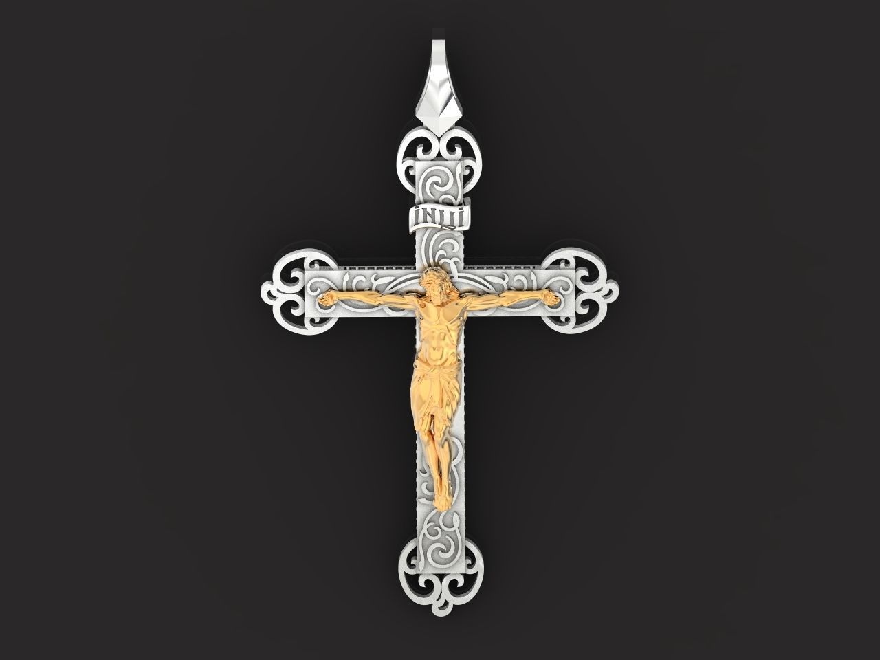 cross orthodox with the crucifix of jesus drinking 993 3D print model_23