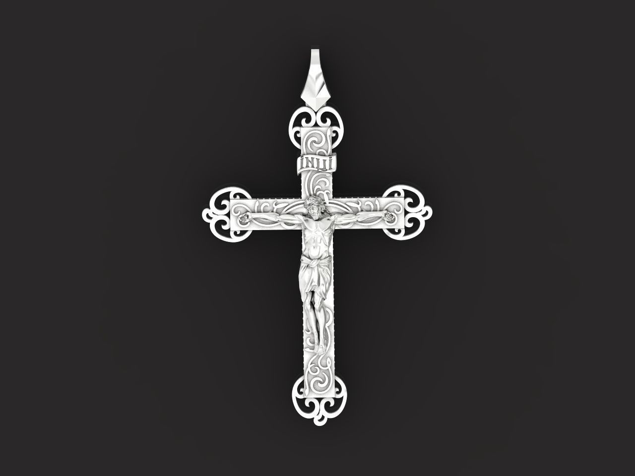 cross orthodox with the crucifix of jesus drinking 993 3D print model_41