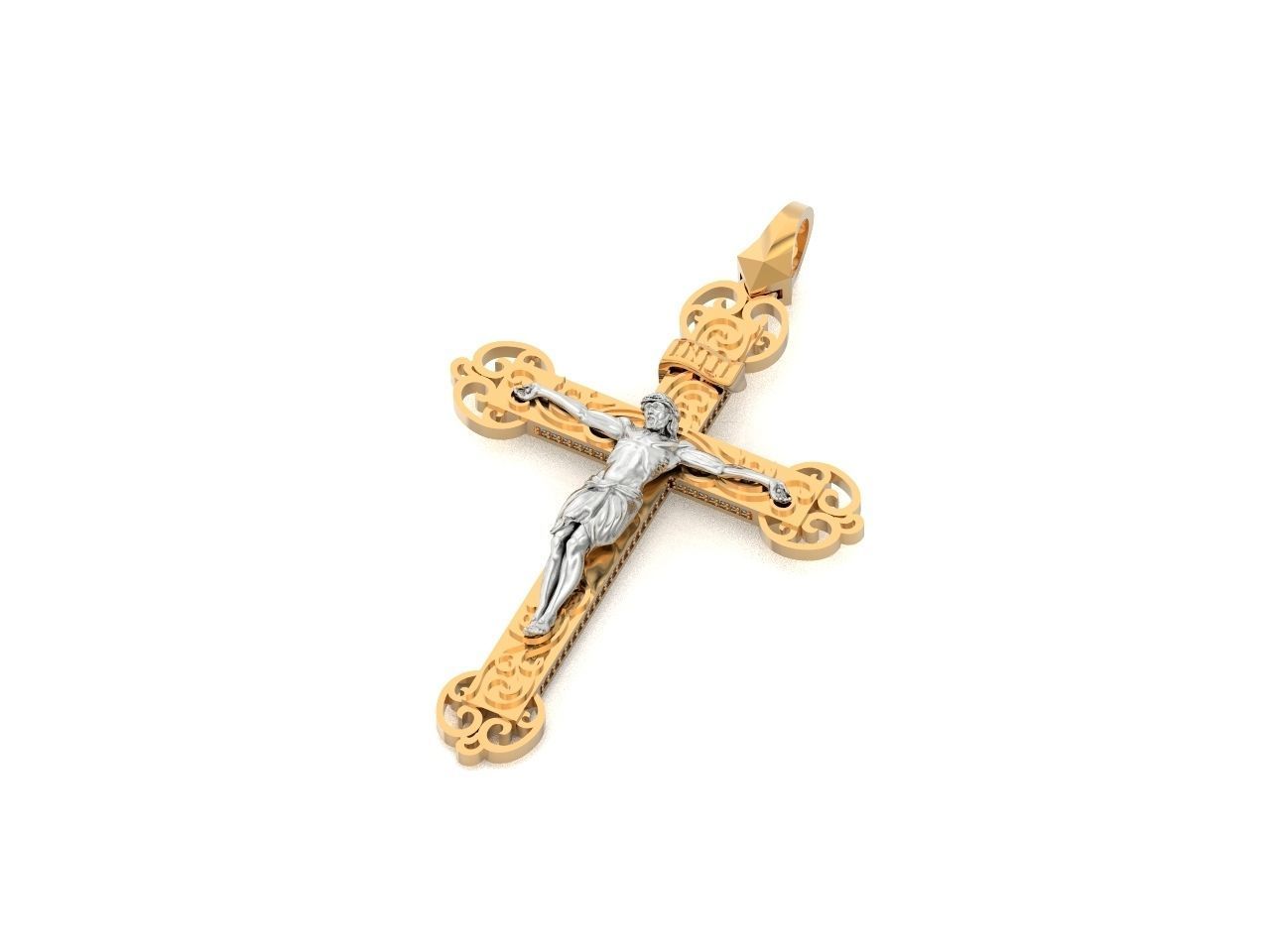 cross orthodox with the crucifix of jesus drinking 993 3D print model_14