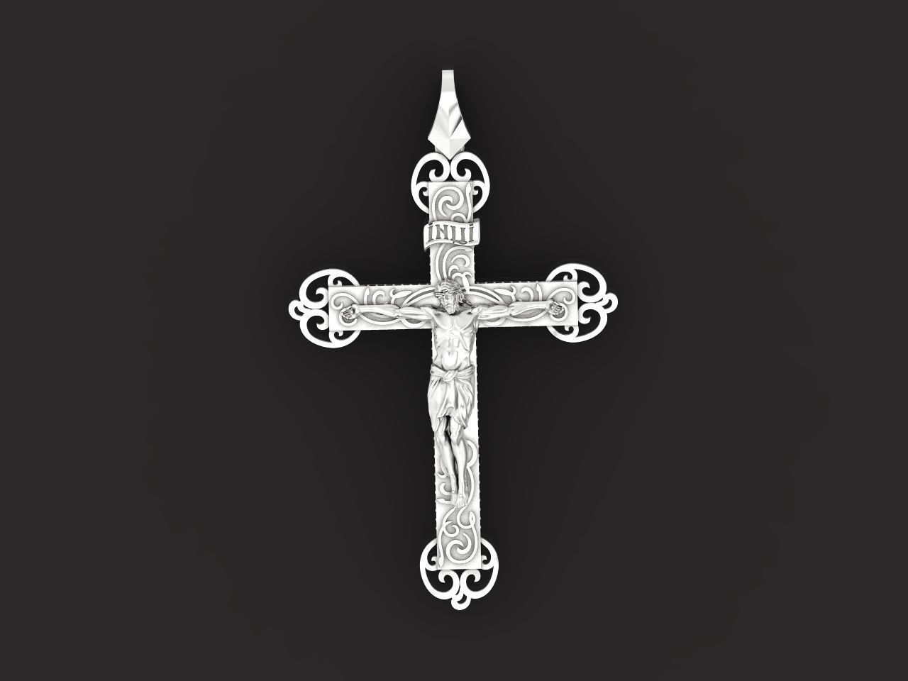 cross orthodox with the crucifix of jesus drinking 993 3D print model_40