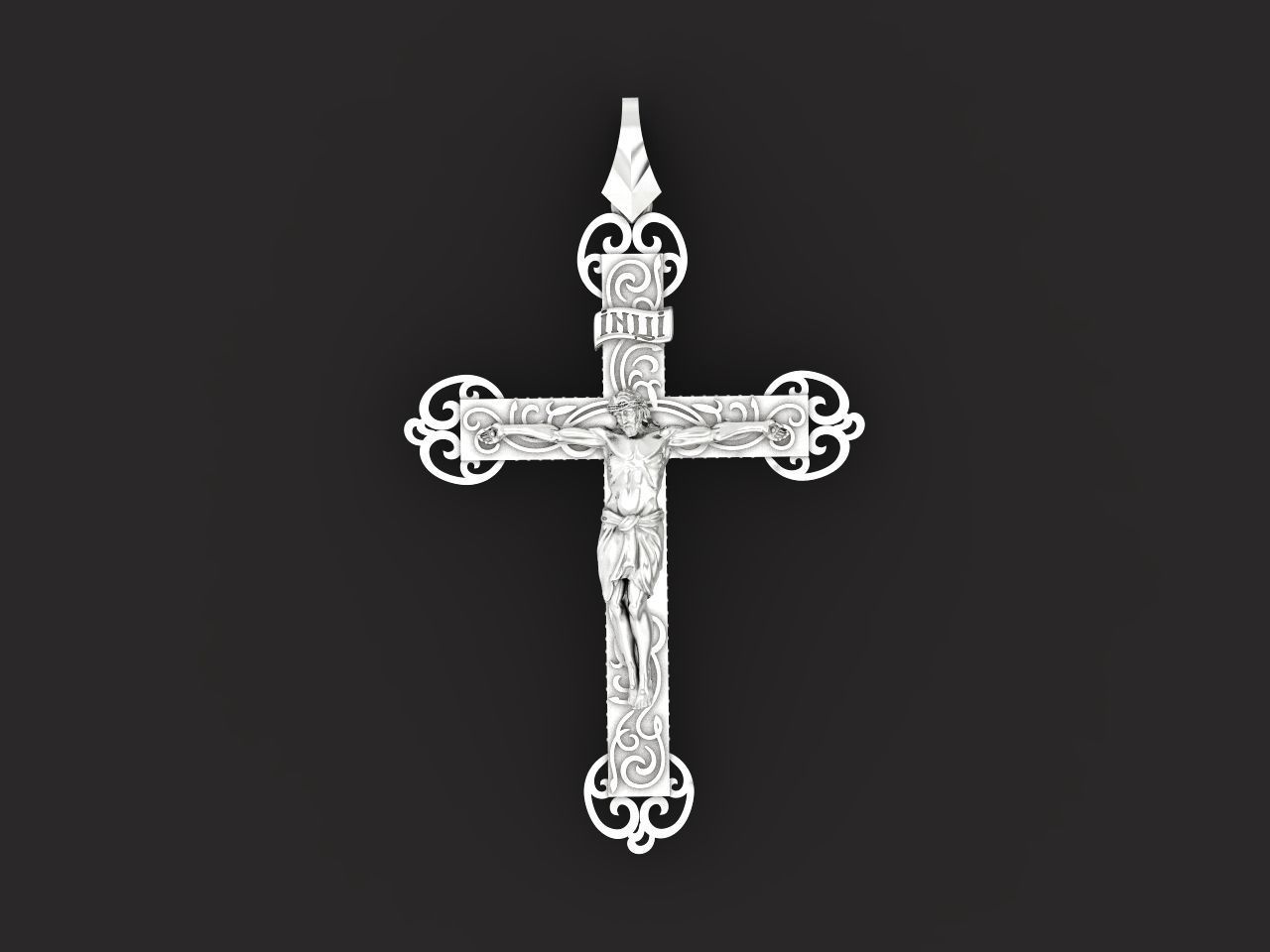 cross orthodox with the crucifix of jesus drinking 993 3D print model_38