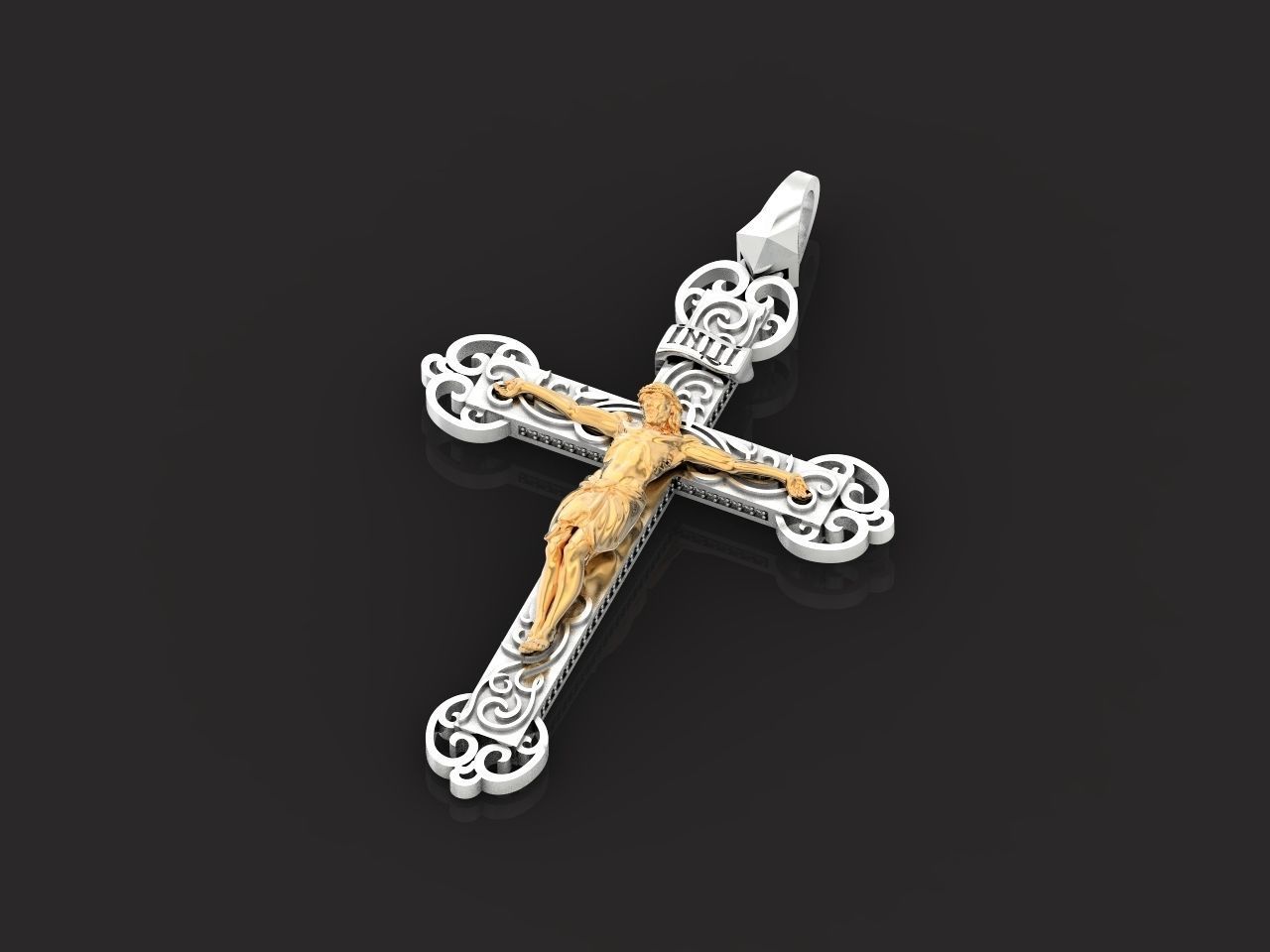 cross orthodox with the crucifix of jesus drinking 993 3D print model_27