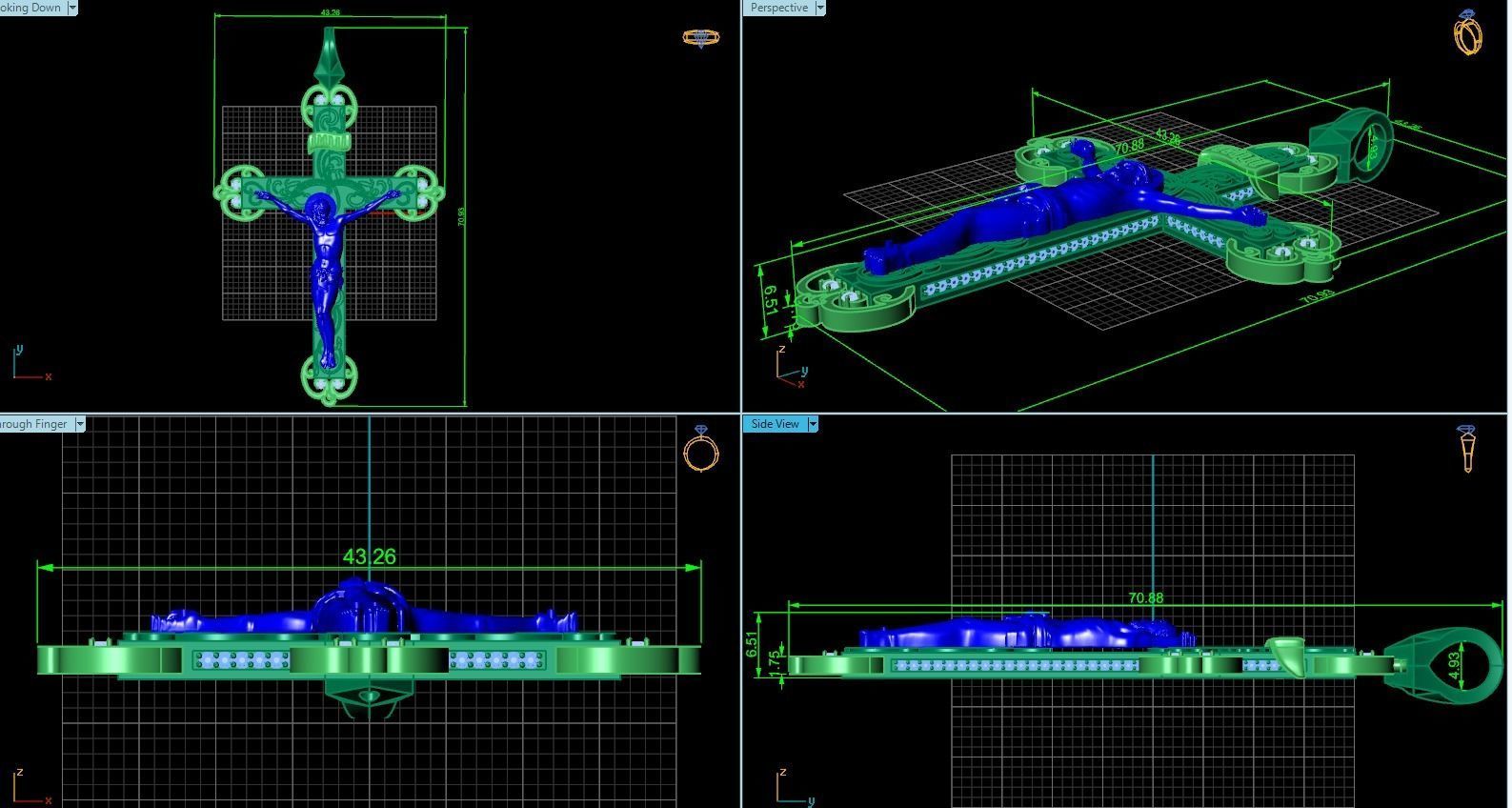 cross orthodox with the crucifix of jesus drinking 993 3D print model_5