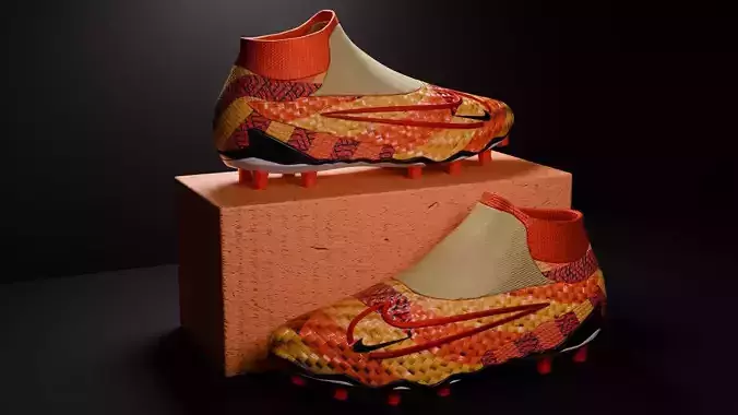 Nike orange boots