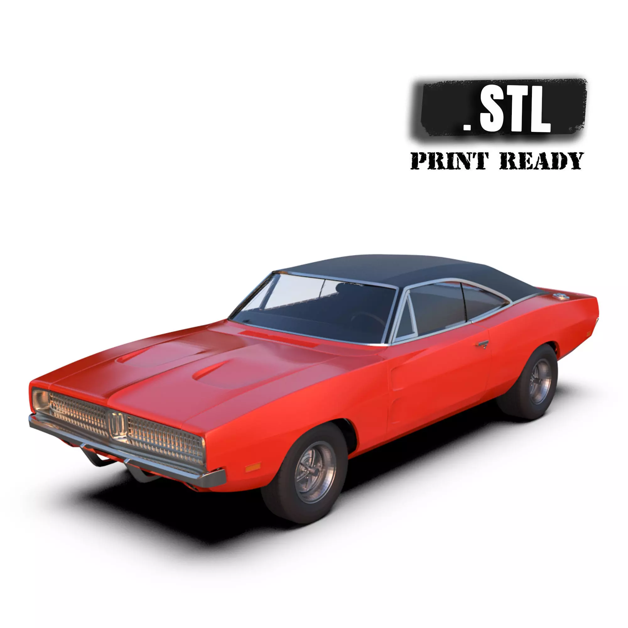 Car 3d printing models Charger second gen with interior 3D print model_0