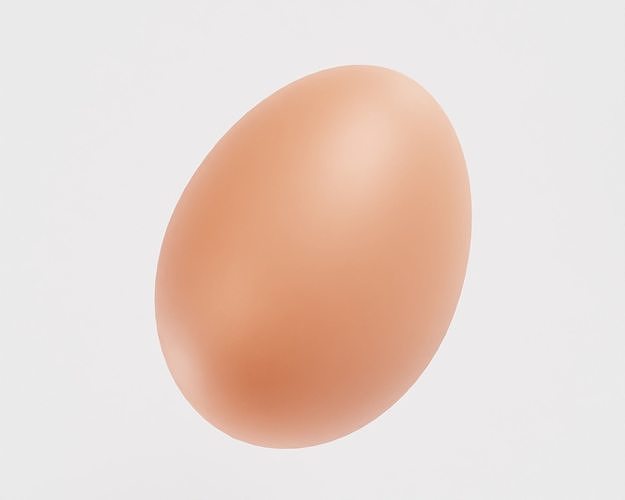Egg model Low-poly 3D model 4