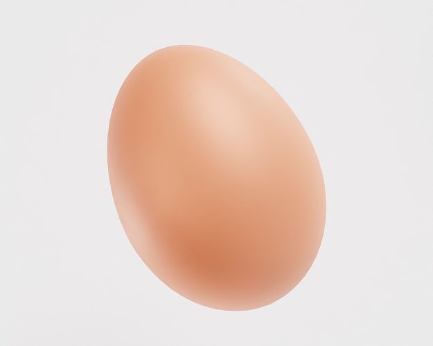 Egg model Low-poly 3D model 3