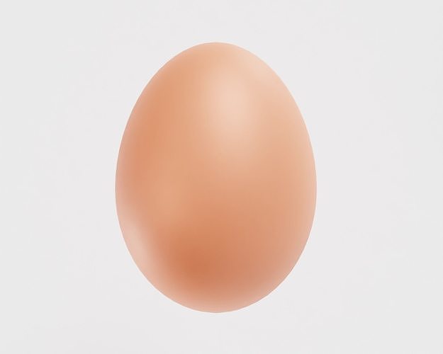 Egg model Low-poly 3D model 2