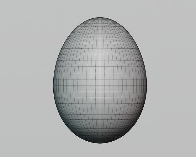 Egg model Low-poly 3D model 5