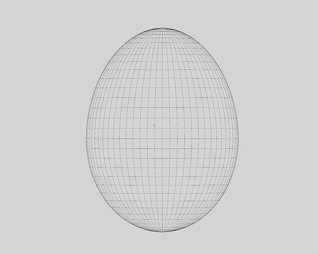 Egg model Low-poly 3D model 6