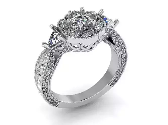 Flower Diamond Ring 1275