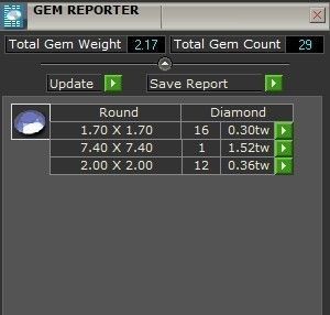 Round Halo Ring 1277 3D print model_5