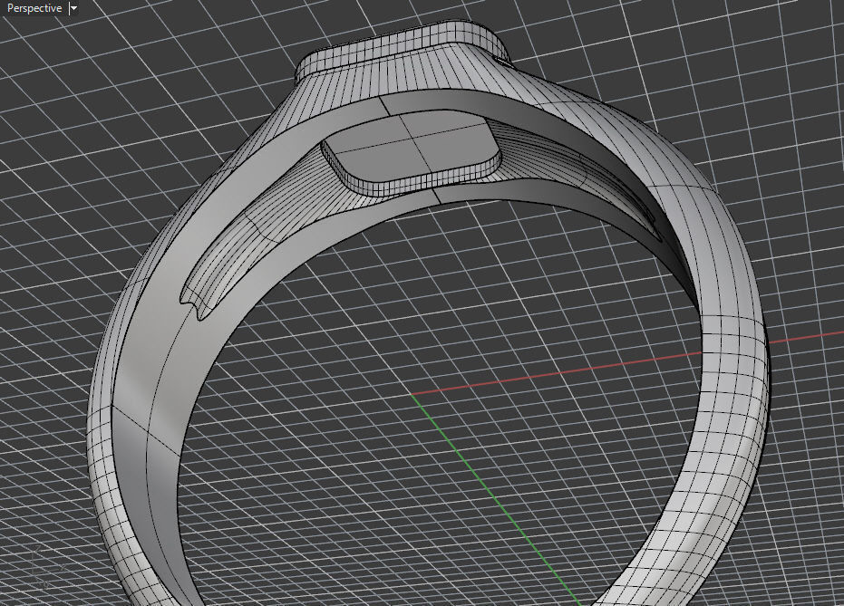 Freemasonry signet ring 3D print model_15