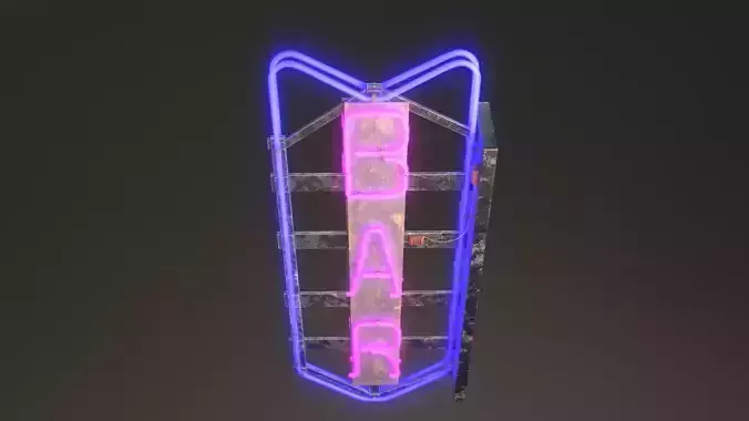 Neon bar sign large