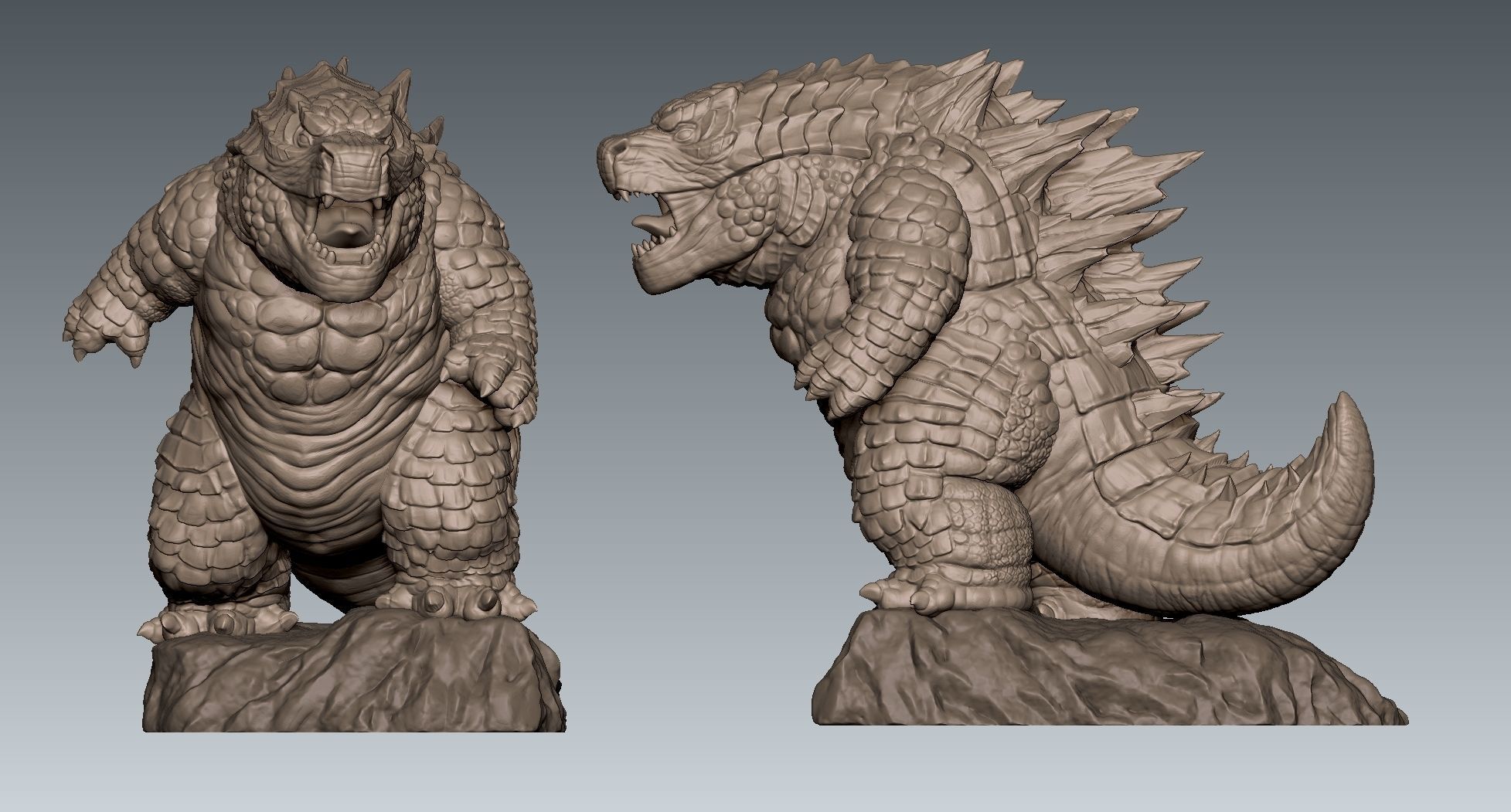 Godzilla Mini 3D print model_4