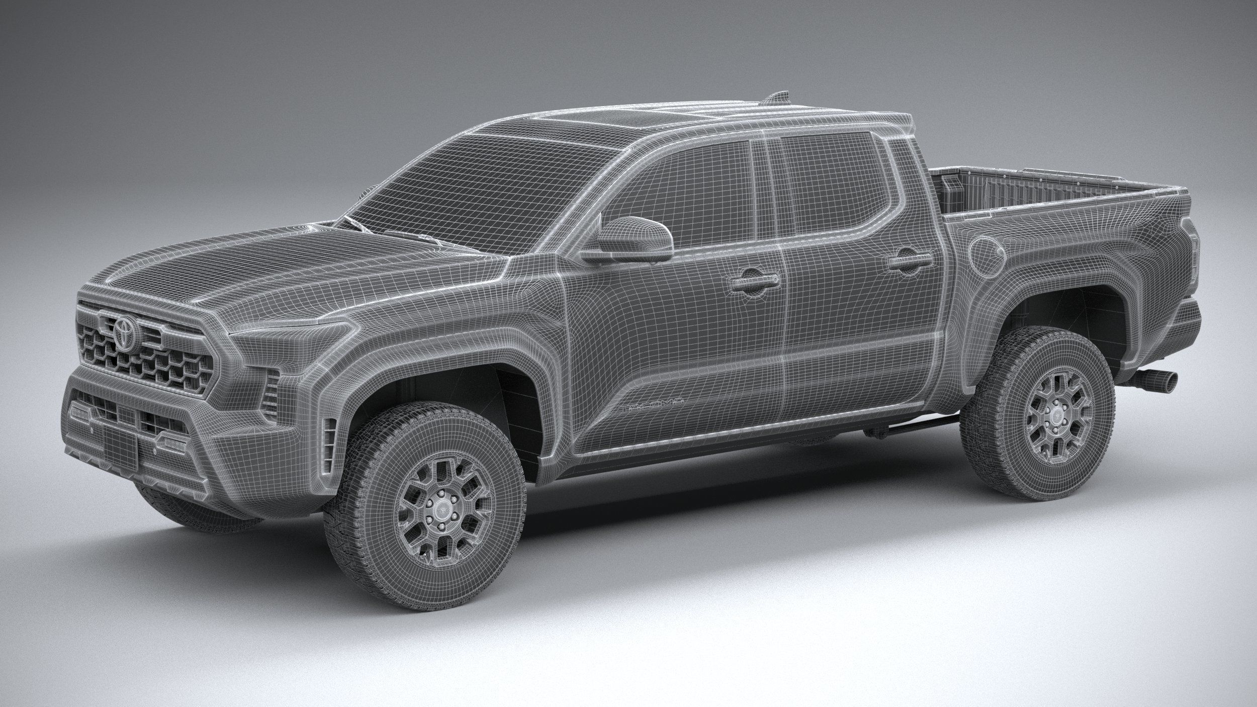 Toyota Tacoma TRD Off Road 2024 3D model_26
