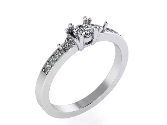 Round Diamond Ring 1300