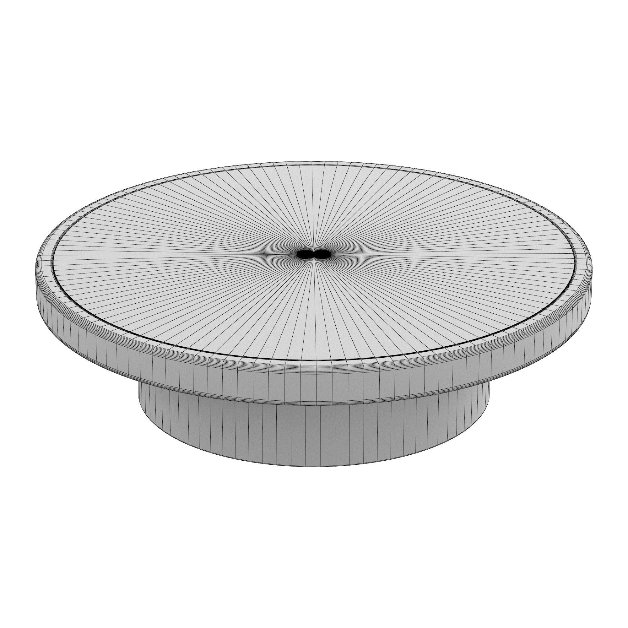 Polished COFFEE TABLE 3D model_5