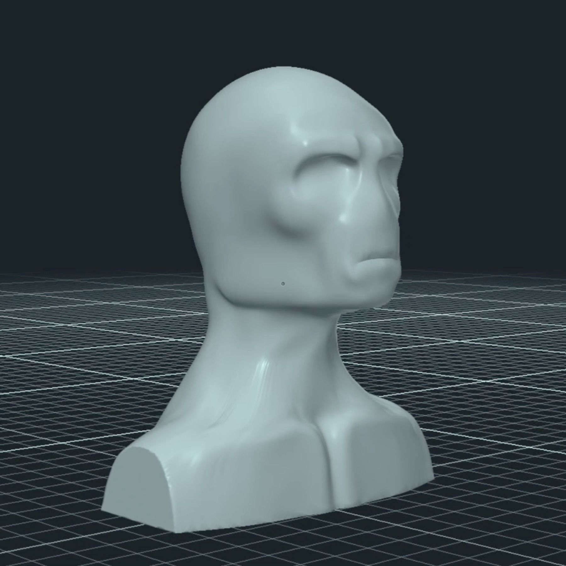 Lord Voldemort s bust 3D print model_1