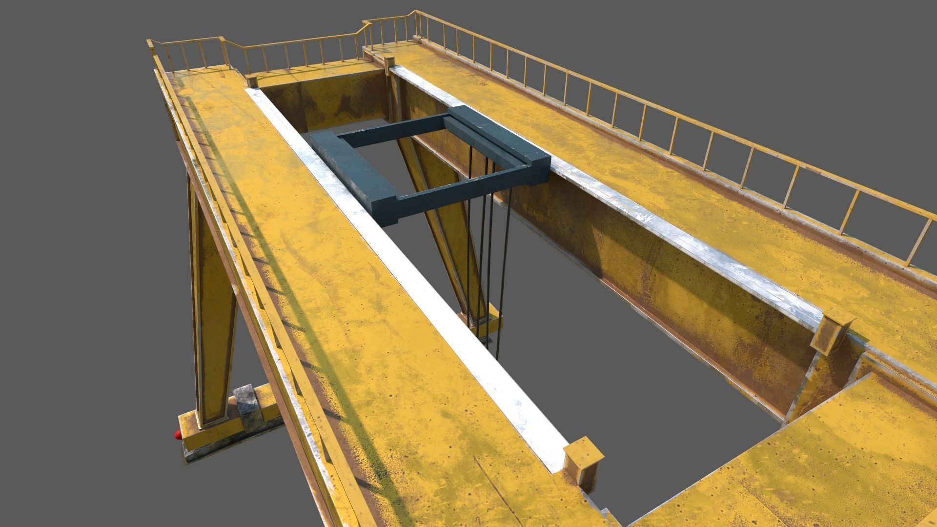 Cargo Crane Low-poly 3D model_6