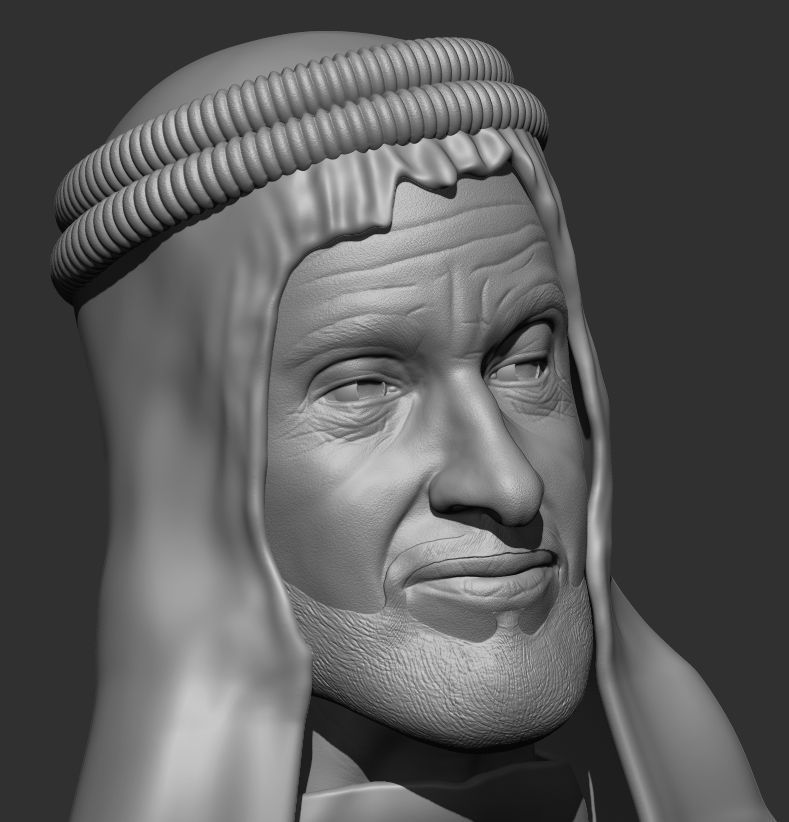 Zayed bin Sultan Al Nahyan 3D print model_1