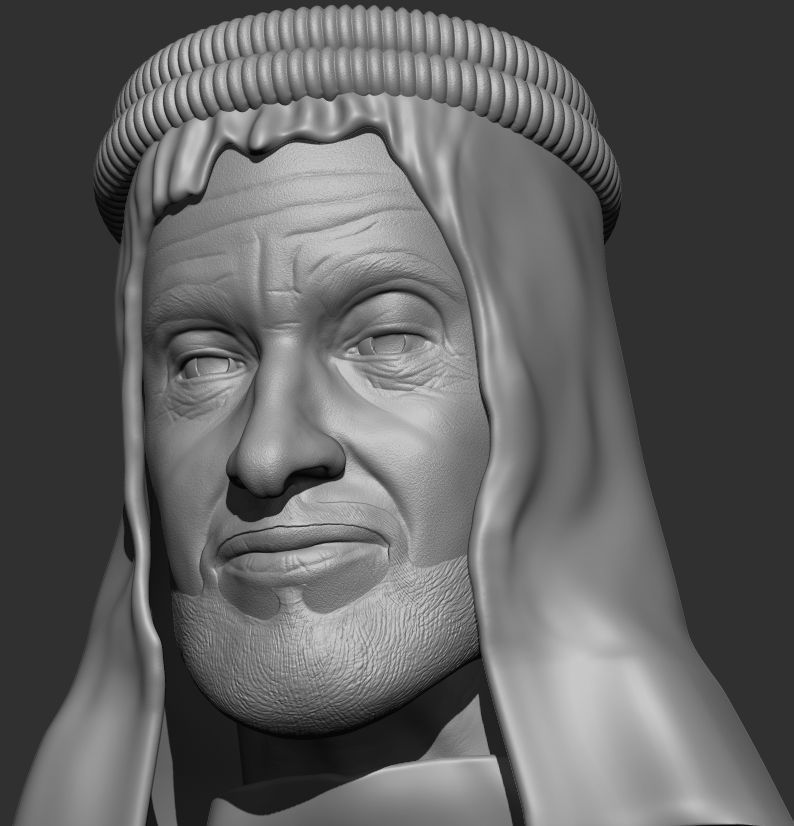 Zayed bin Sultan Al Nahyan 3D print model_3