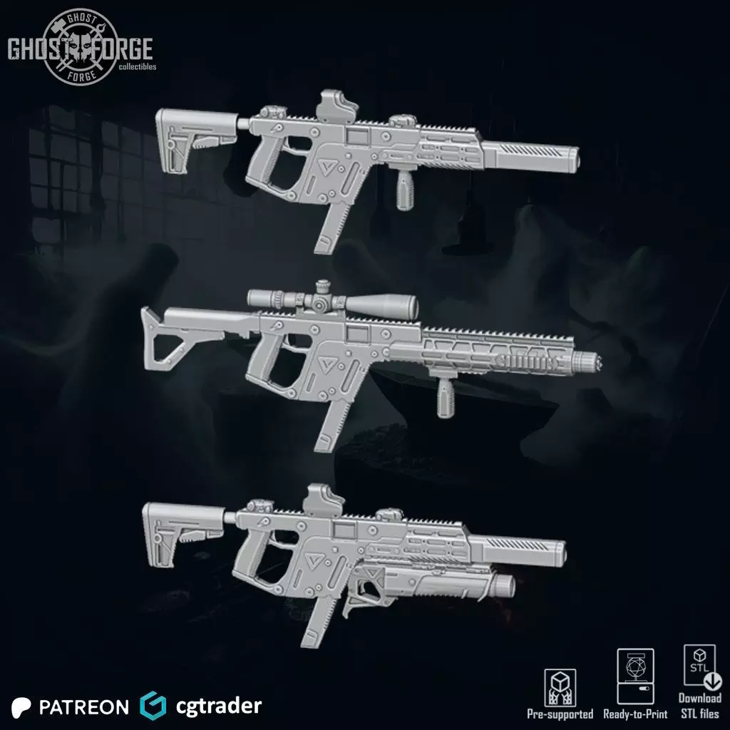 Pack SMG13 - 3 Itens 3D print model_0