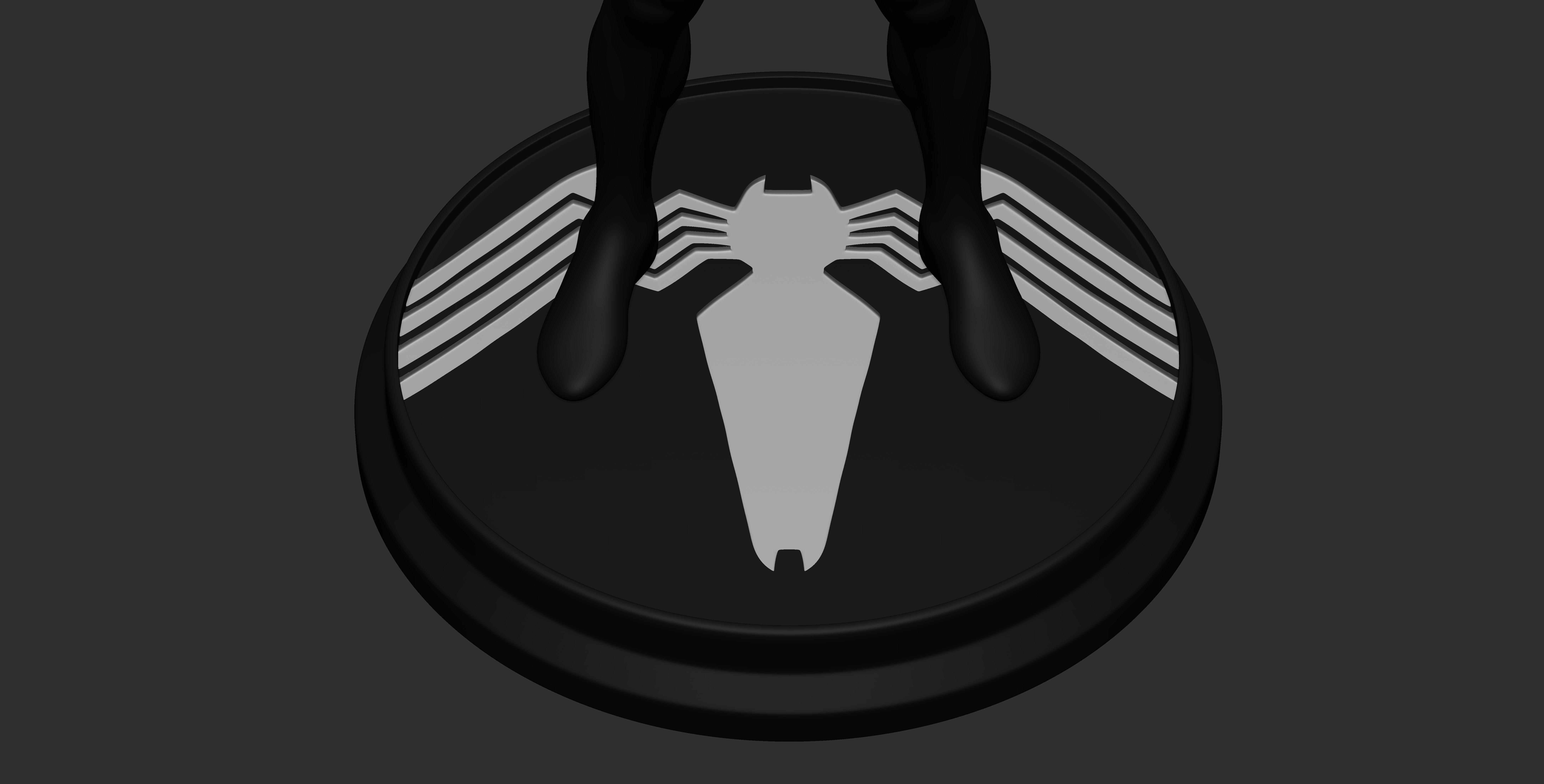 Spider-man Black Suit Archivo STL Impresion 3D Fan Art 3D print model_2