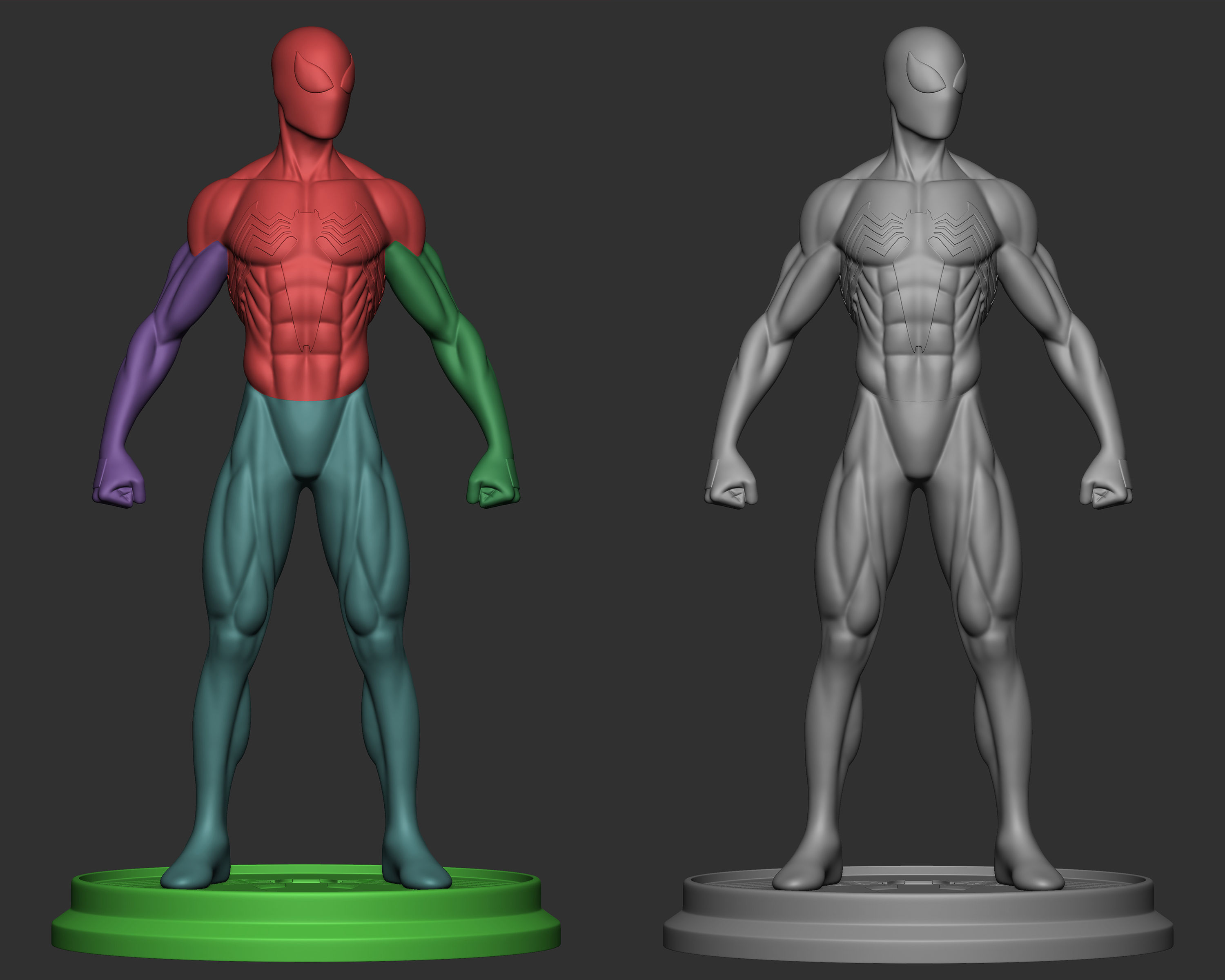 Spider-man Black Suit Archivo STL Impresion 3D Fan Art 3D print model_3