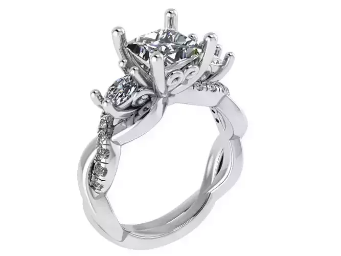 Princess Twisted Ring 1338