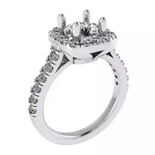 Halo Diamond Ring 1343