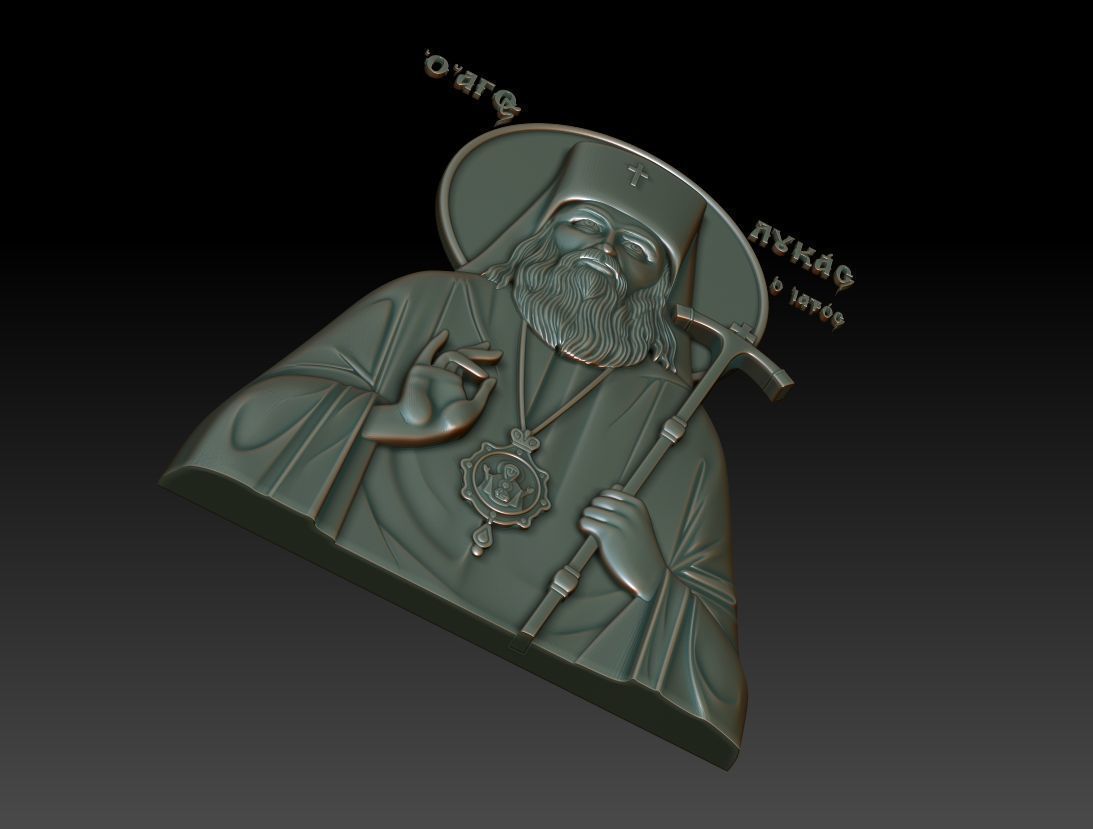 Saint Luke 3D model_11