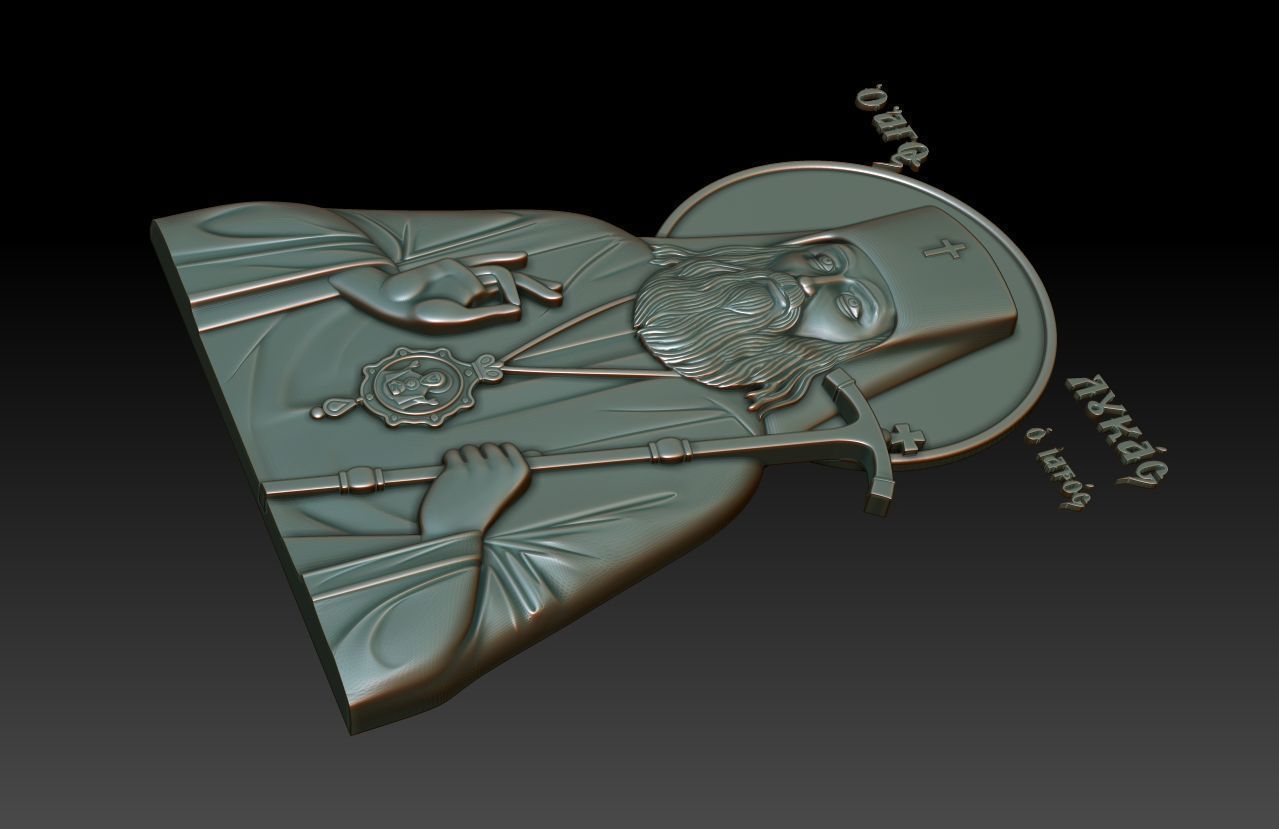 Saint Luke 3D model_12
