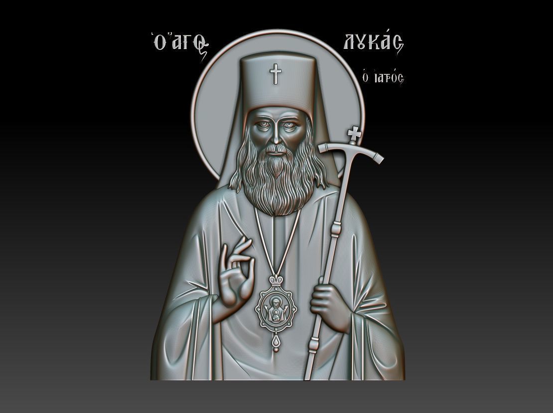 Saint Luke 3D model_8