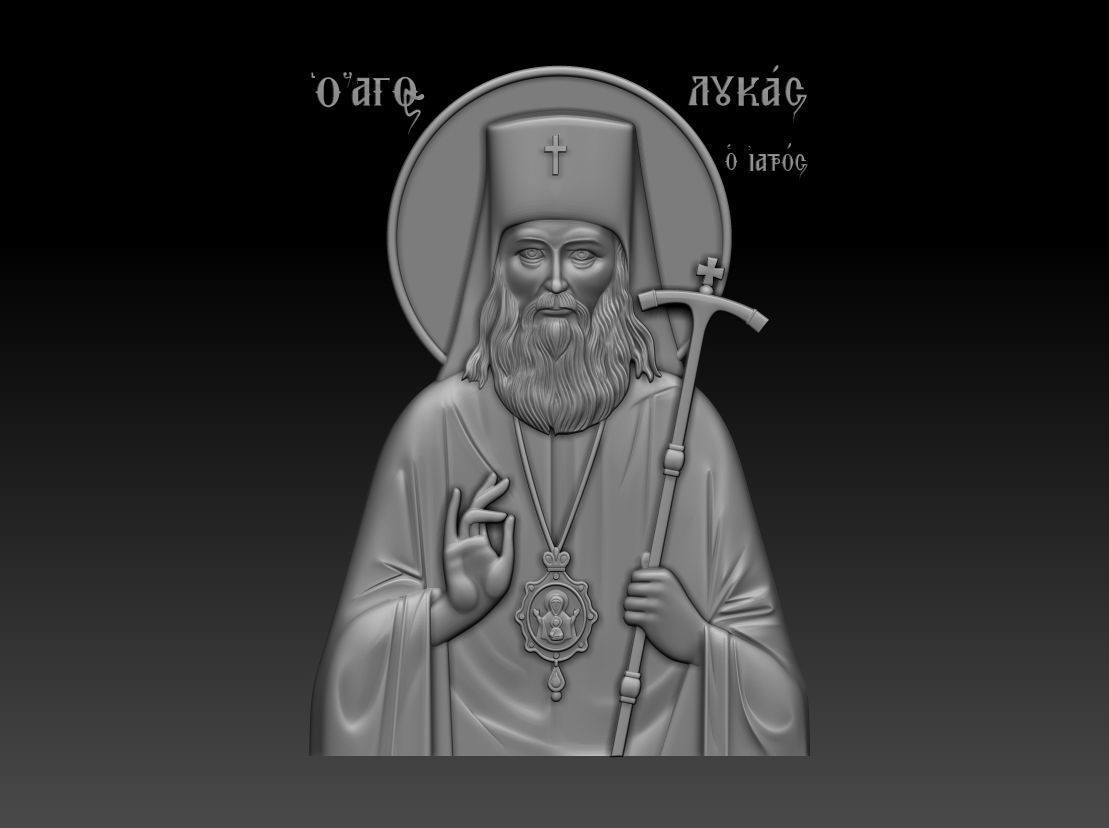 Saint Luke 3D model_13
