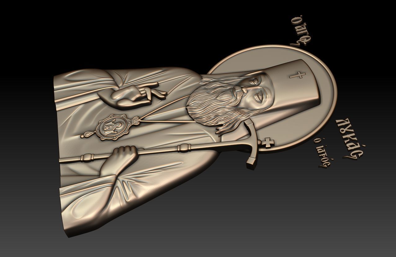 Saint Luke 3D model_4