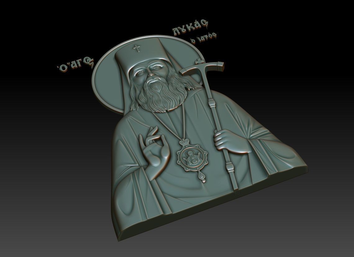 Saint Luke 3D model_10