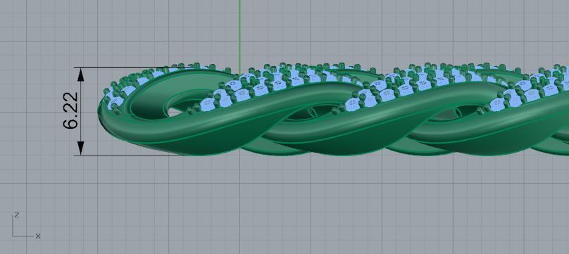 Cumin Chain 1345 3D print model_6