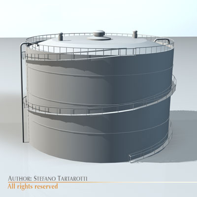 Gas tank 3D model_1