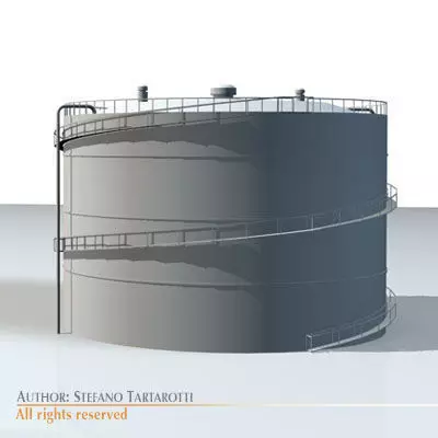 Gas tank 3D model_0