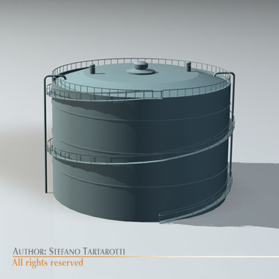Gas tank 3D model_3